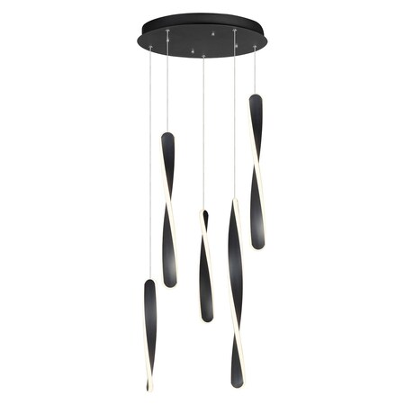 Et2 Pirouette 5-Light Led Pendant E24154-BK